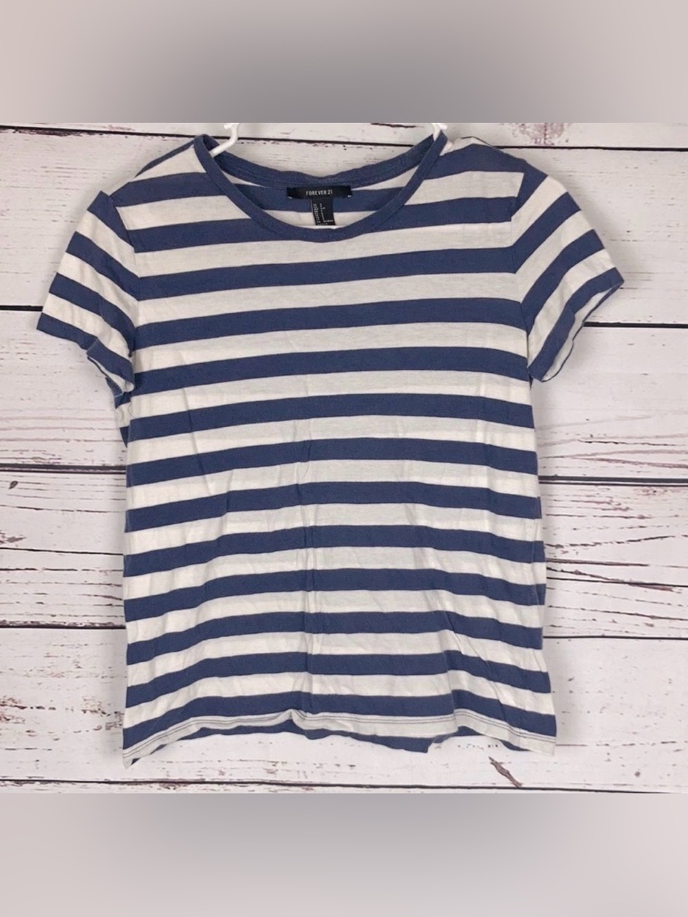 FOREVER 21 Striped Short Sleeve T-Shirt